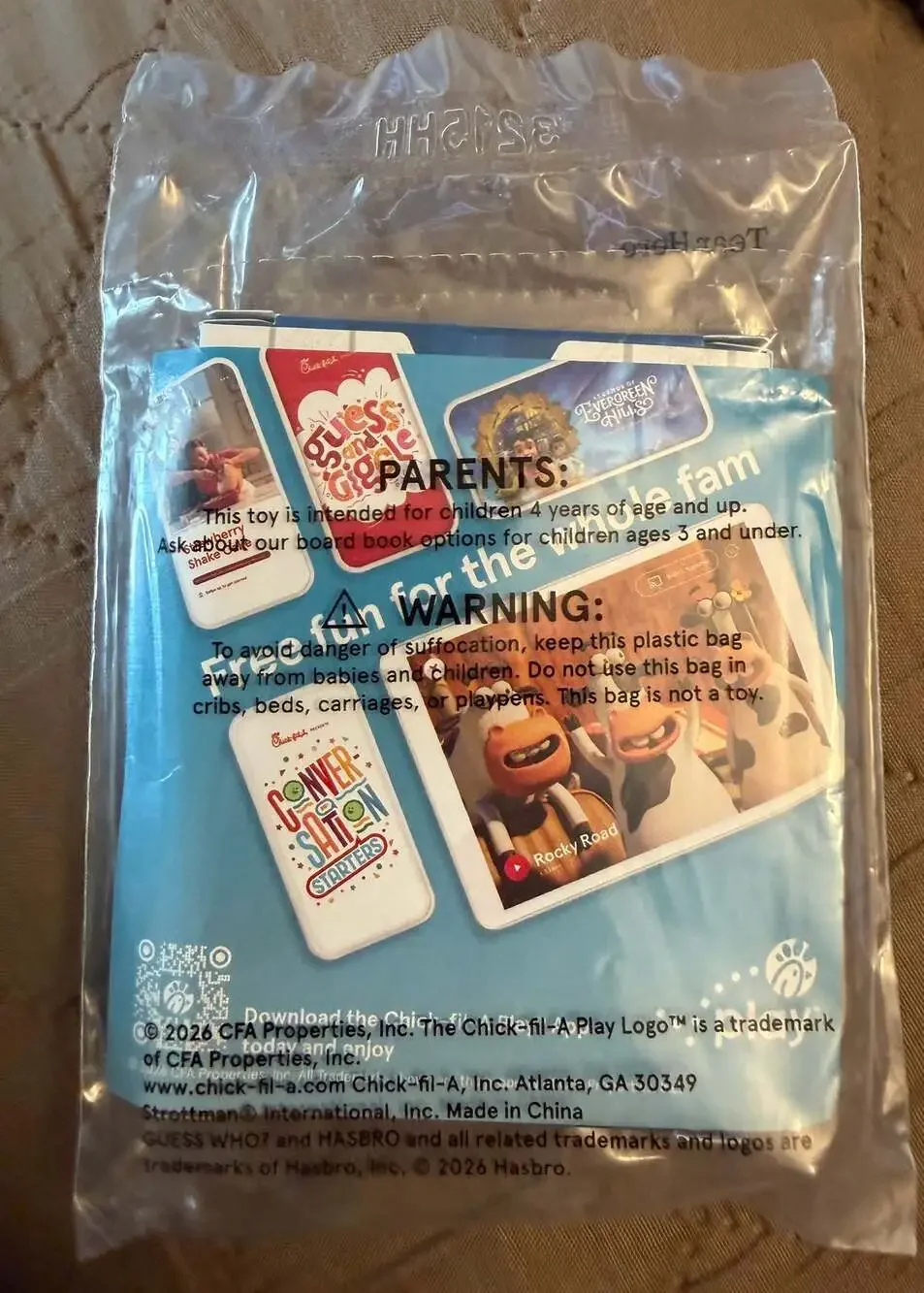 Hasbro Games Guess Who? Mystery Game Chick-fil-A Kids Meal Toy